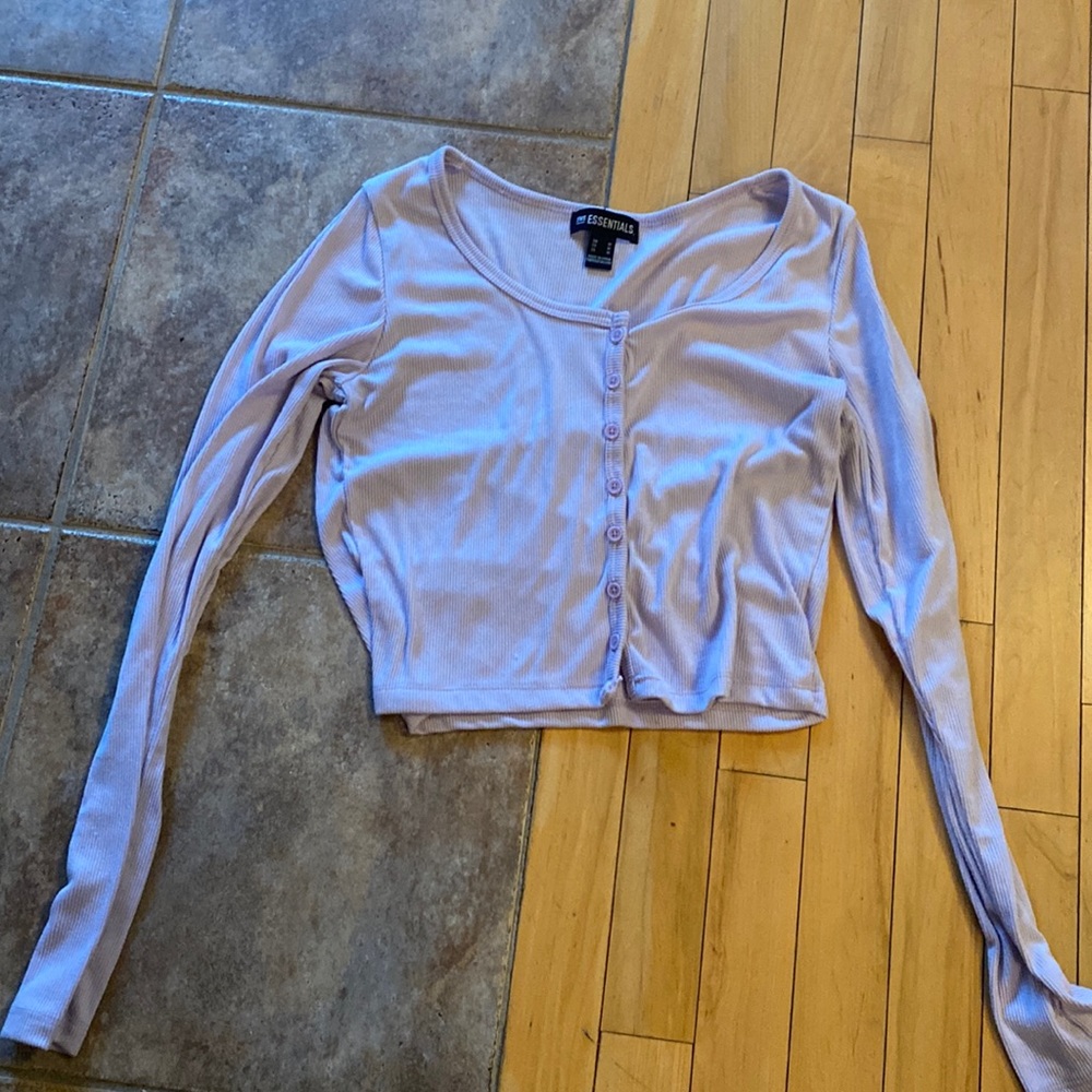 Lilac long sleeve shirt